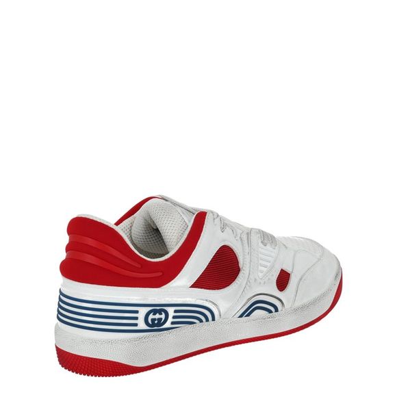 Gucci Basket Leather Low-Top Sneakers - Picture 3 of 6